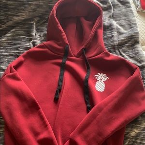 Burgundy sweatshirt